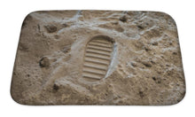 Load image into Gallery viewer, Bath Mat, Simulated Moon Surface Footprint Apollo Neil Armstrong
