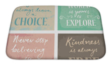 Load image into Gallery viewer, Bath Mat, Set Of 4 Inspirational Quotes