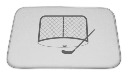 Bath Mat, Gates For Hockey The Game Of Hockey Minimalism Sport Icon