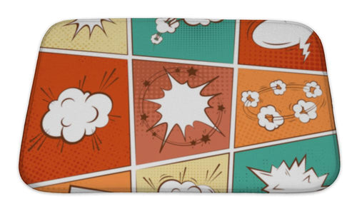 Bath Mat, Comic Text Bubble Blank