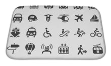 Load image into Gallery viewer, Bath Mat, Transportation Icons
