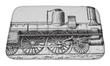 Load image into Gallery viewer, Bath Mat, Highspeed Locomotive Vintage Engraving