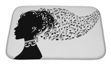 Load image into Gallery viewer, Bath Mat, Woman With Music Notes