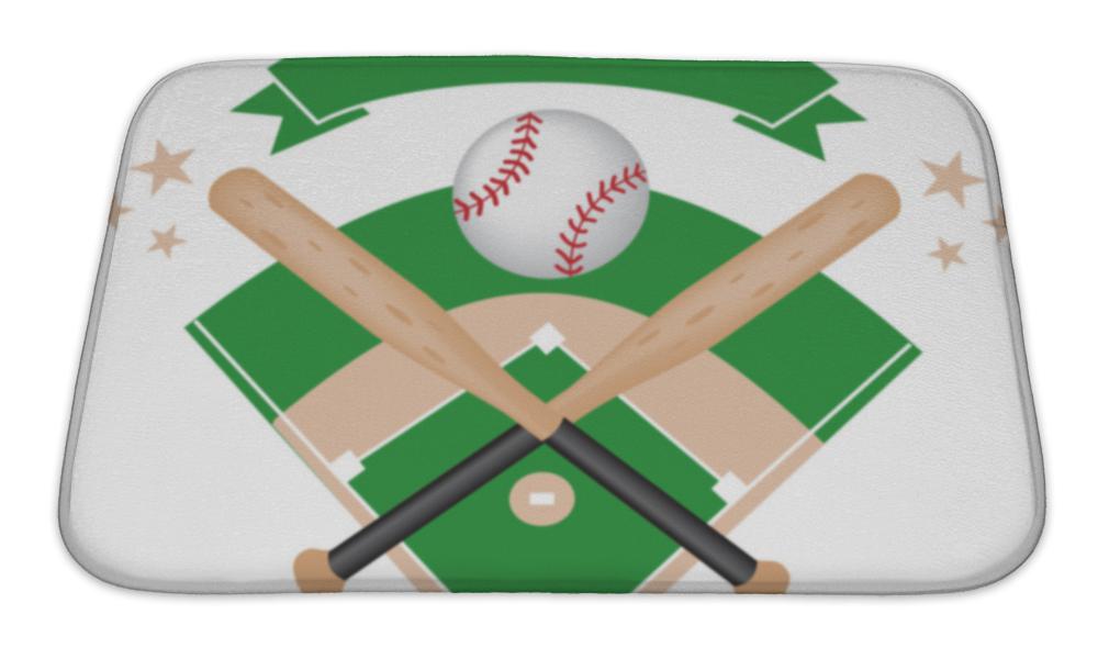 Bath Mat, Baseball Banner