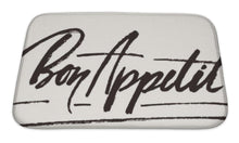Load image into Gallery viewer, Bath Mat, Bon Appetit Calligraphic Text
