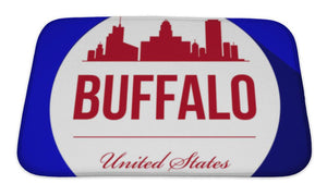 Bath Mat, Buffalo City Skyline