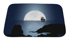 Load image into Gallery viewer, Bath Mat, Moonlight With Sailboat