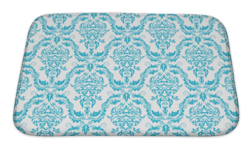 Bath Mat, Damask Pattern