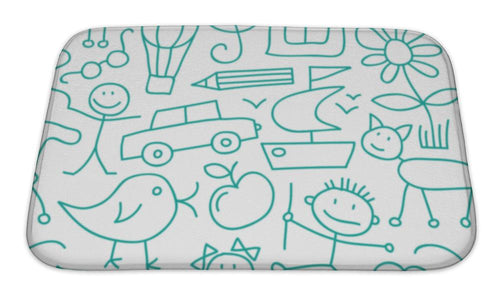 Bath Mat, Kid Pattern