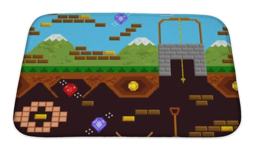 Bath Mat, Retro Video Game