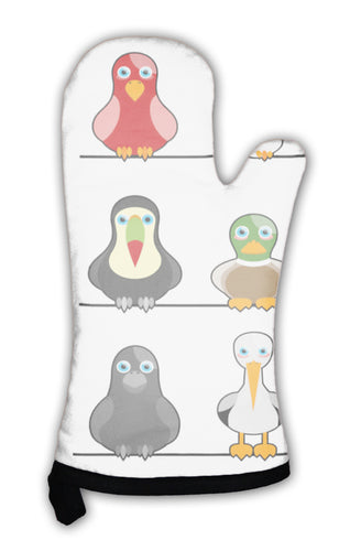 Oven Mitt, Cute Birds