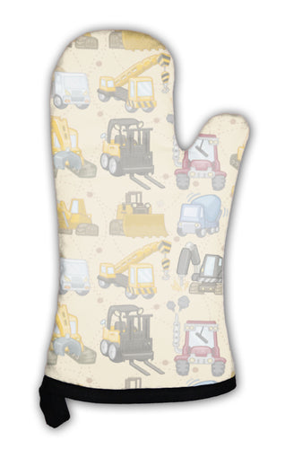 Oven Mitt, Truck Pattern