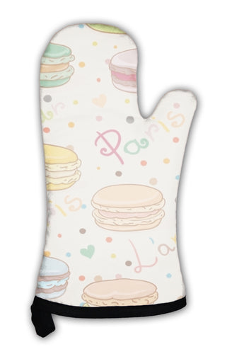 Oven Mitt, Macaron Pattern