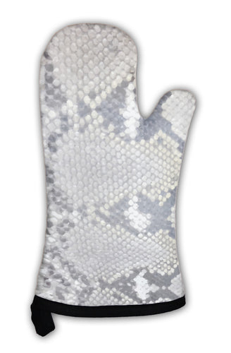 Oven Mitt, Snake Skin Python Pattern Textile