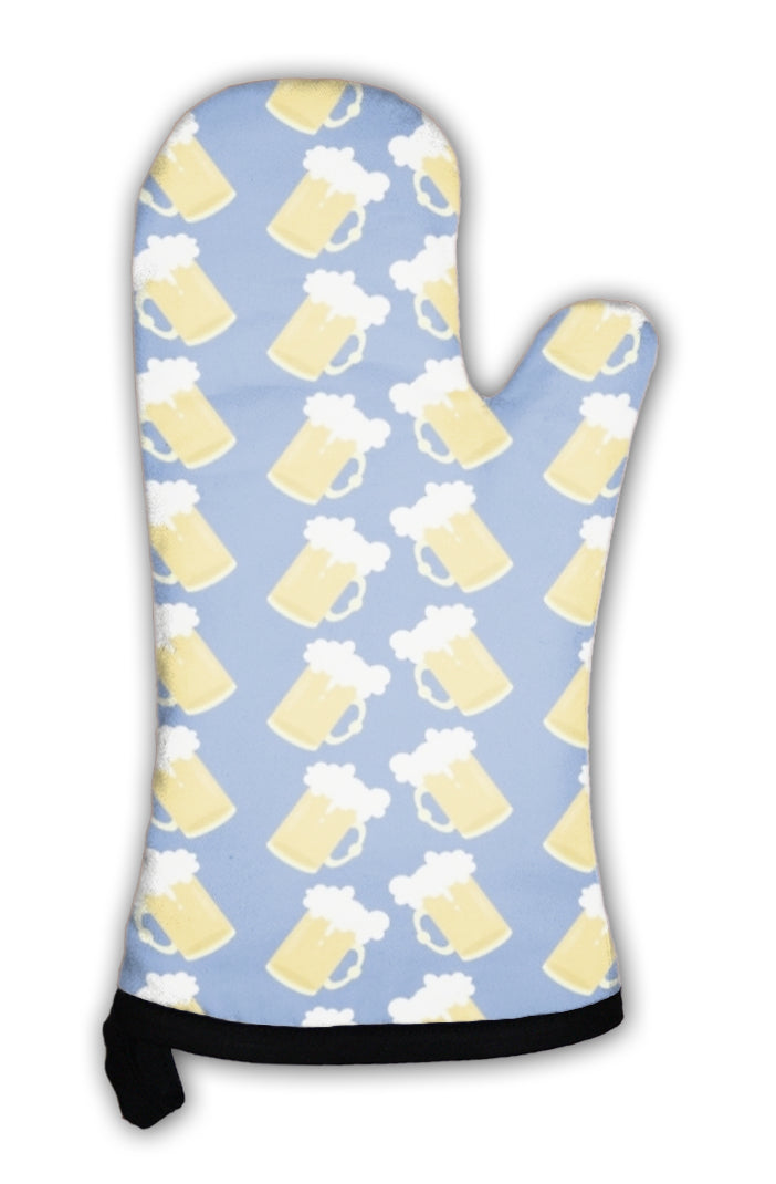 Oven Mitt, With Beer Mugs