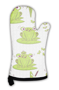 Oven Mitt, Pattern Frogs