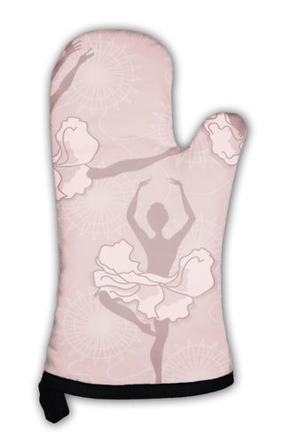 Oven Mitt, Pattern Of Ballet Dancers