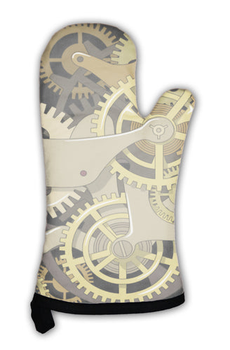 Oven Mitt, Gears In The Style Of Steam Punk