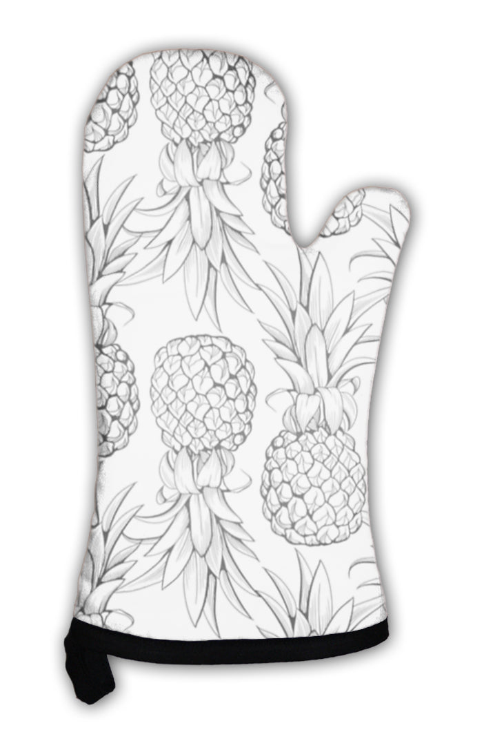 Oven Mitt, Pineapples Pattern