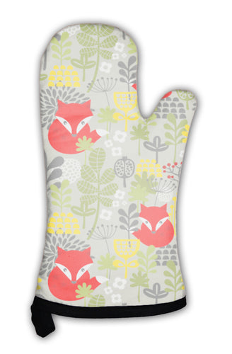Oven Mitt, With Cute Little Fox