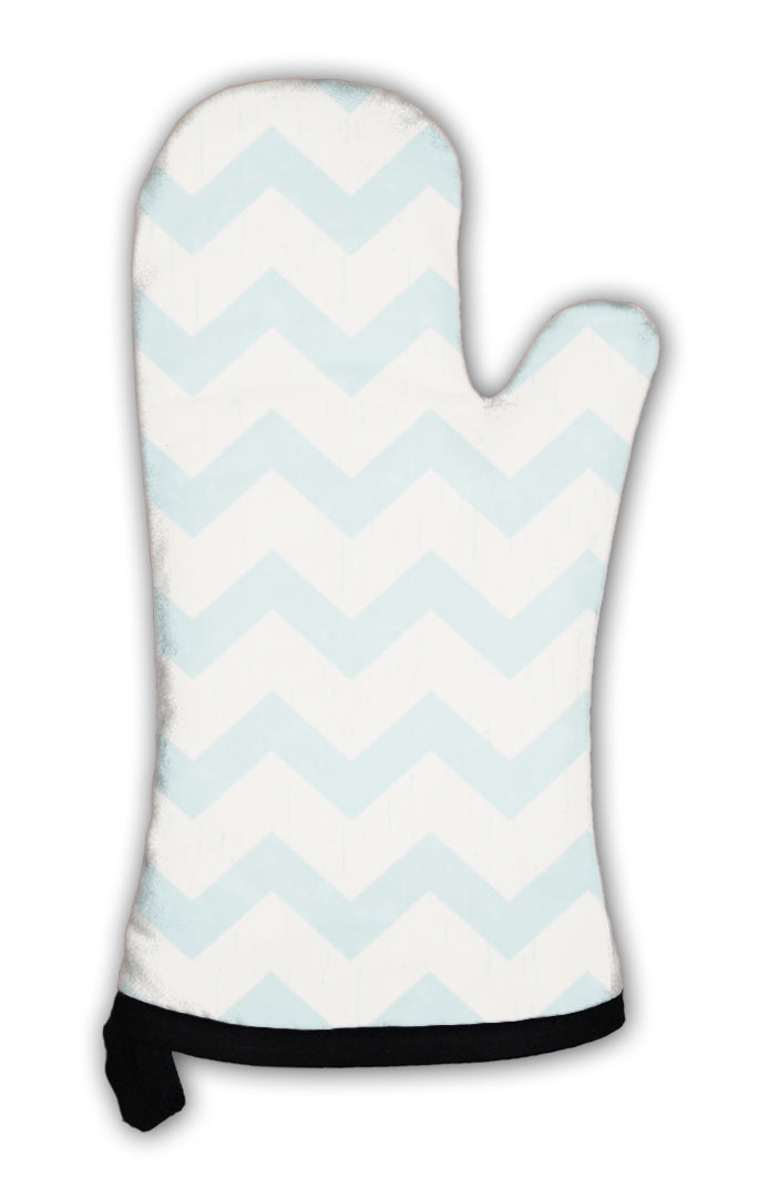 Oven Mitt, Zig Zag Striped