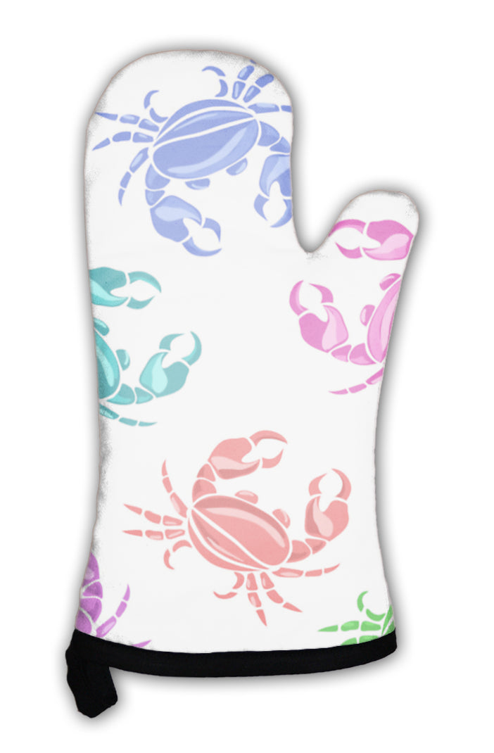 Oven Mitt, Pattern Of Crabs
