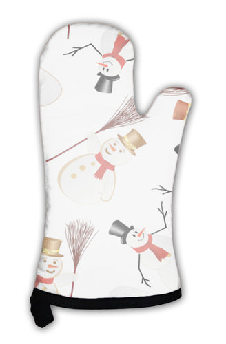 Oven Mitt, Snowman Pattern