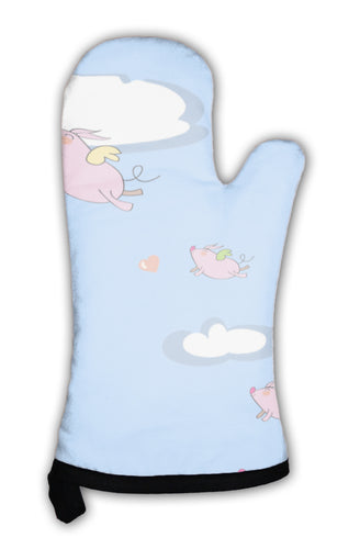 Oven Mitt, Pig Pattern