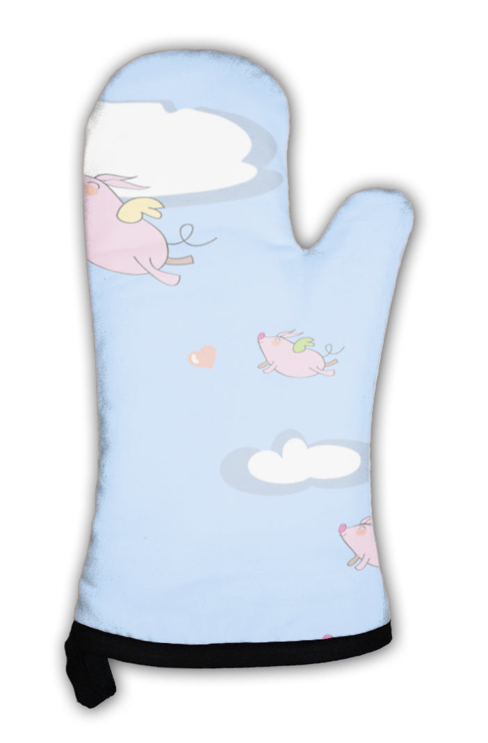 Oven Mitt, Pig Pattern