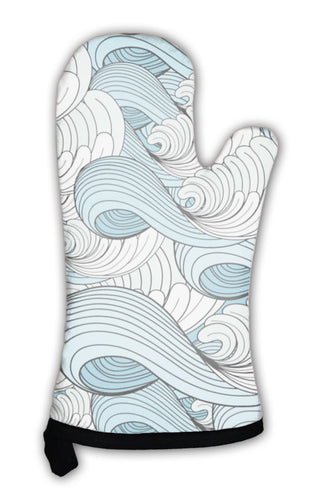 Oven Mitt, Graphic Of The Waves