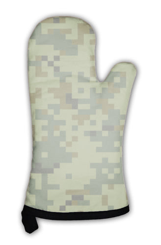 Oven Mitt, Digital Camouflage Pattern