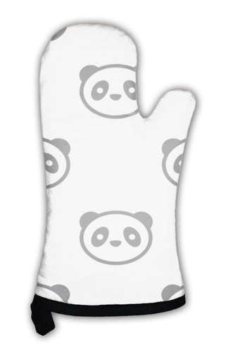 Oven Mitt, Panda Pattern