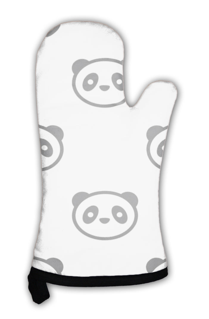 Oven Mitt, Panda Pattern