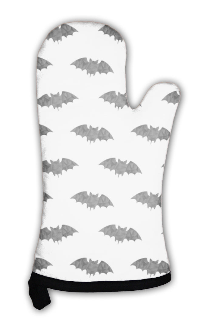 Oven Mitt, Halloween Black Bats Festive