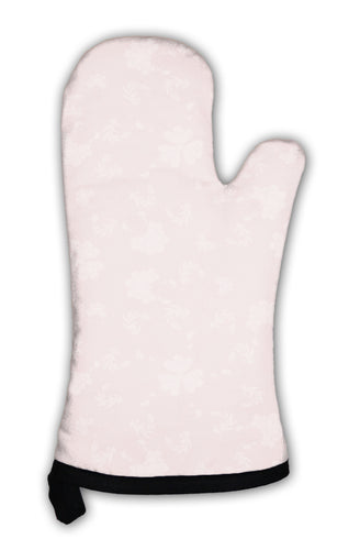 Oven Mitt, Pink Twotone Pattern