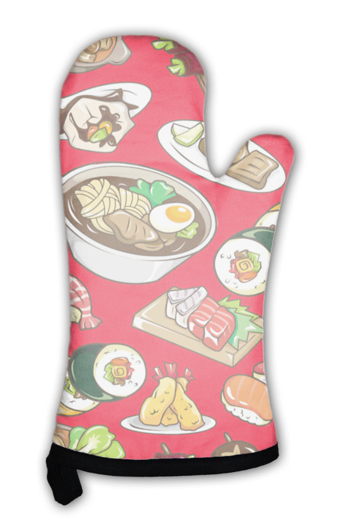 Oven Mitt, Japanese Food Pattern Japanese Food Pattern