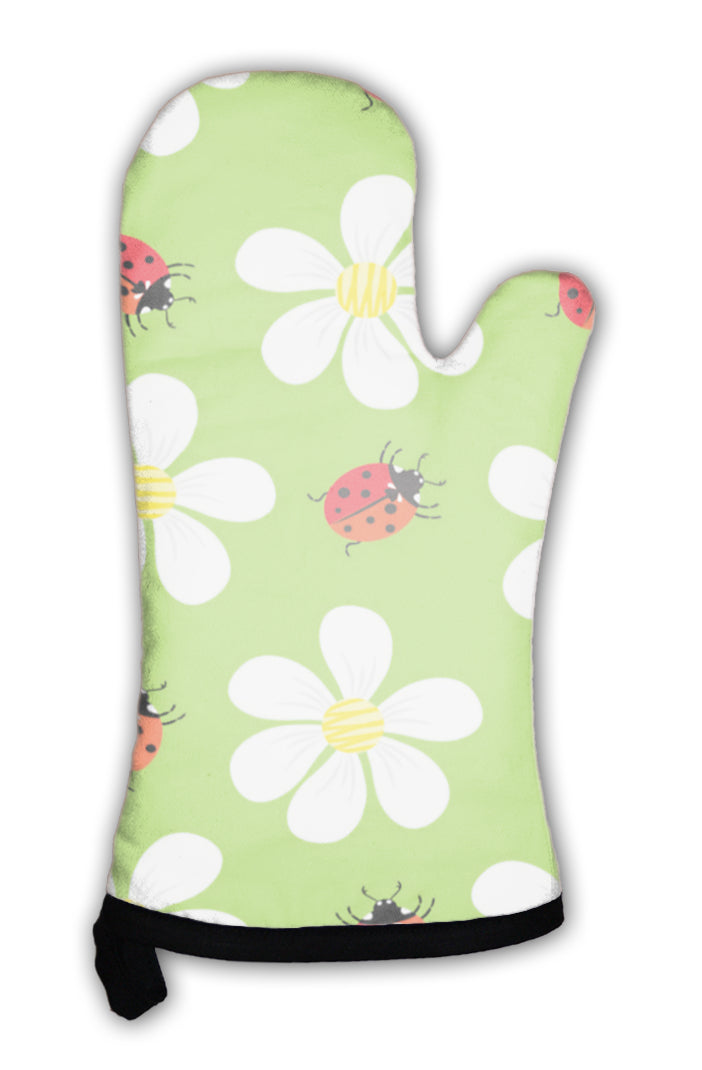 Oven Mitt, Floral Pattern
