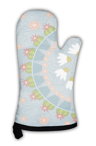 Oven Mitt, Cactus Pattern