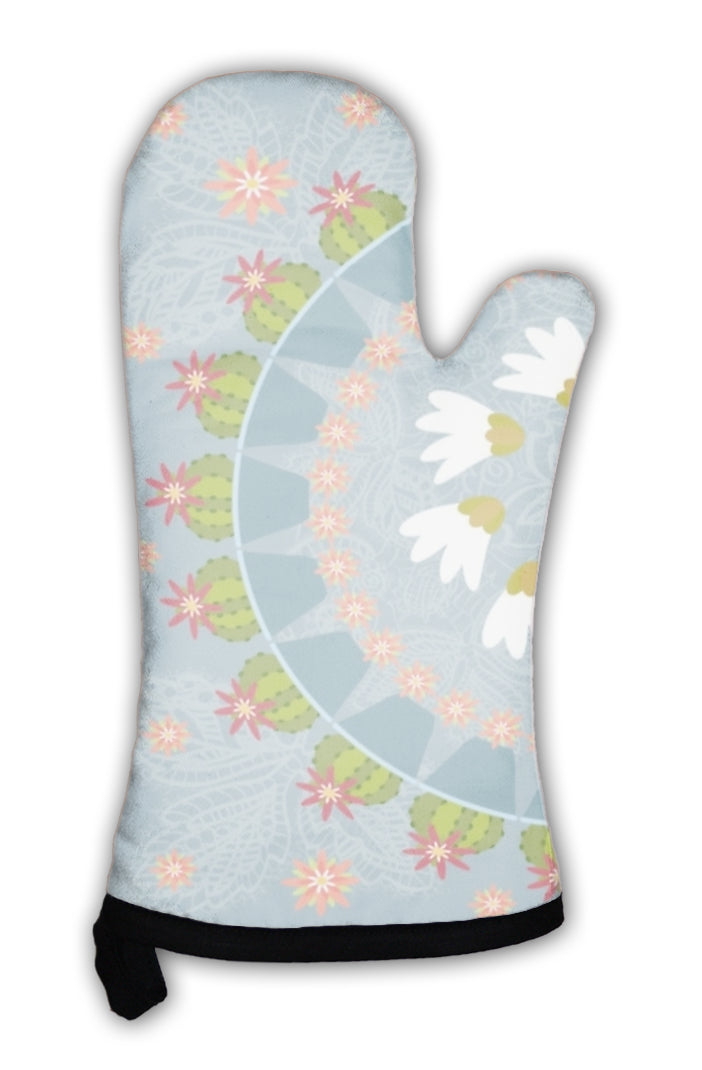 Oven Mitt, Cactus Pattern