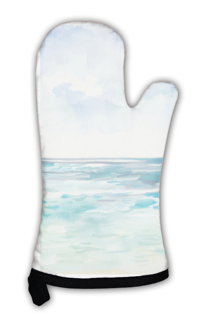 Oven Mitt, Watercolor Sea