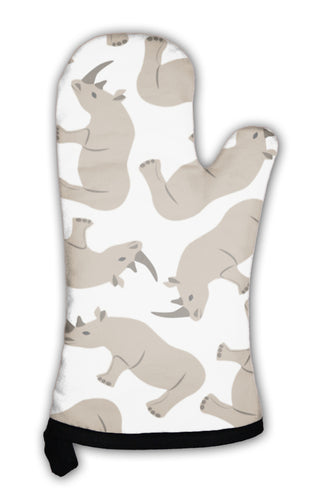 Oven Mitt, Rhino Pattern