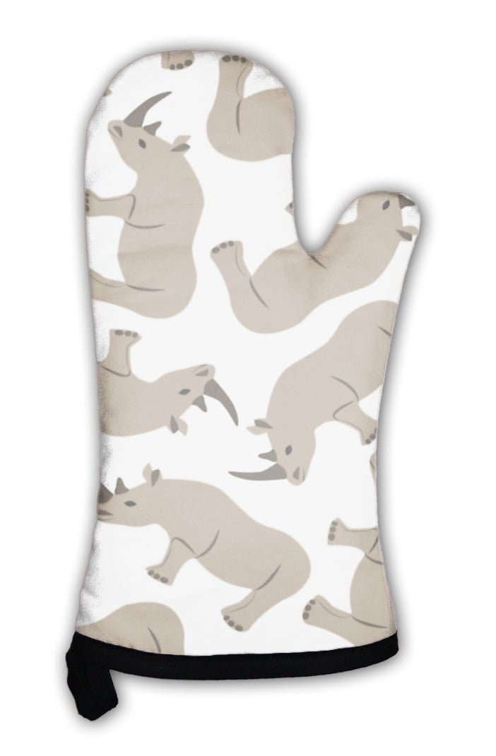 Oven Mitt, Rhino Pattern