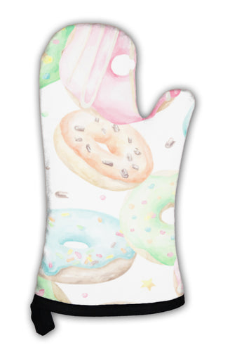 Oven Mitt, Sweet Donuts Watercolor Pattern