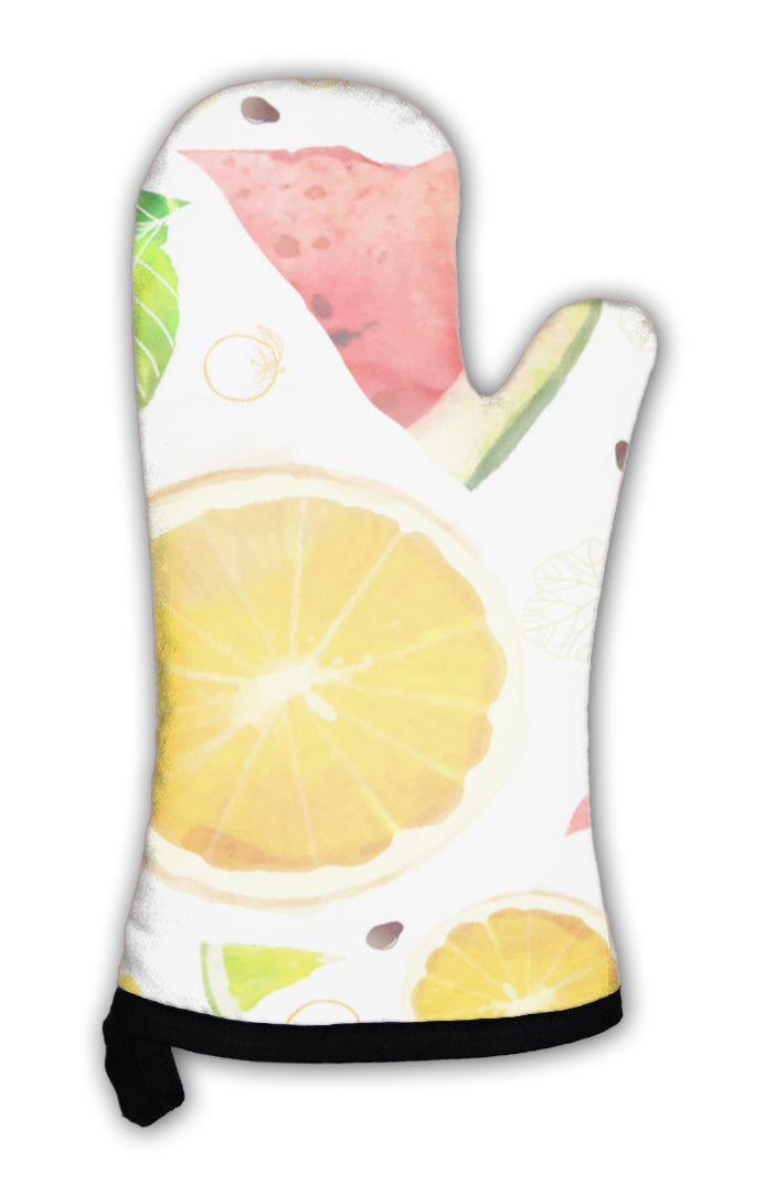 Oven Mitt, Fruit Pattern Mixture