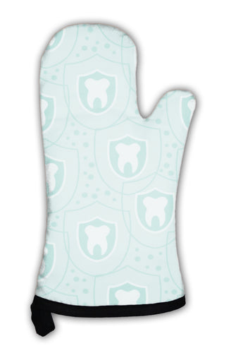 Oven Mitt, Healthy Teeth Pattern