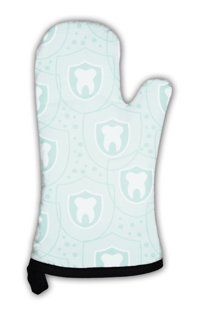Oven Mitt, Healthy Teeth Pattern