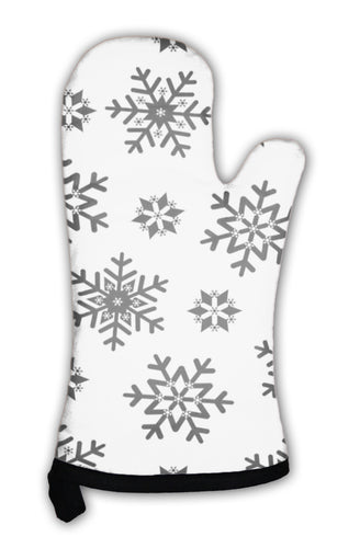 Oven Mitt, Pattern Snowflake