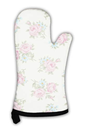 Oven Mitt, Shabby Chic Rose