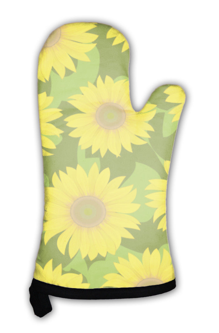 Oven Mitt, Sunflower Flower