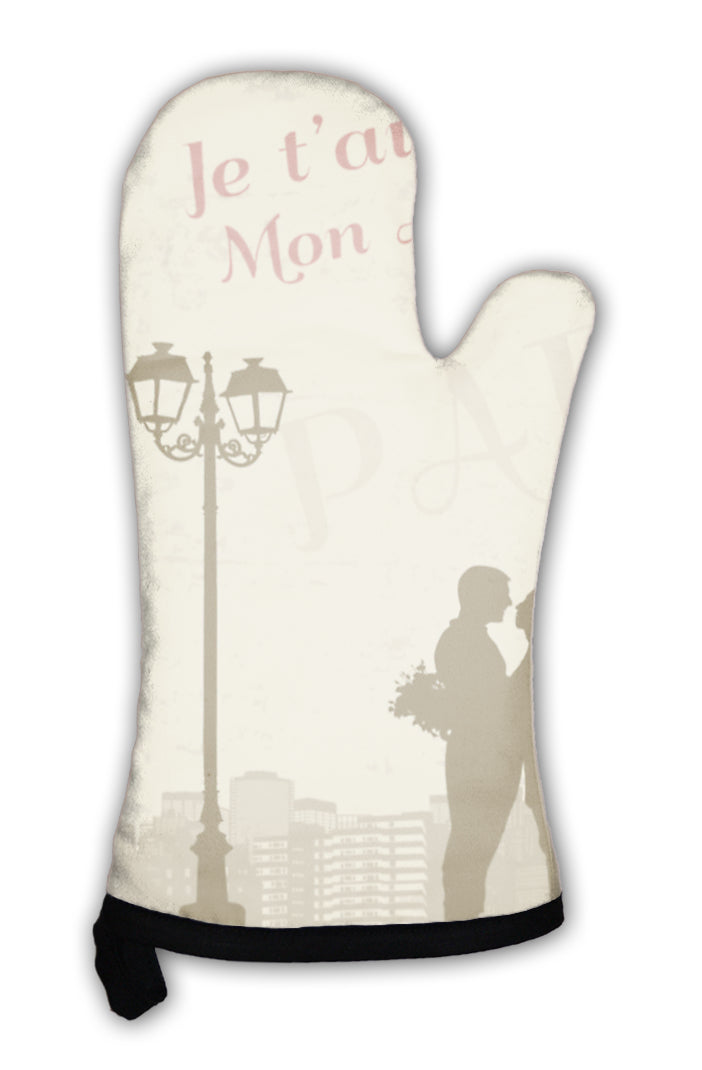 Oven Mitt, Retro Paris Poster